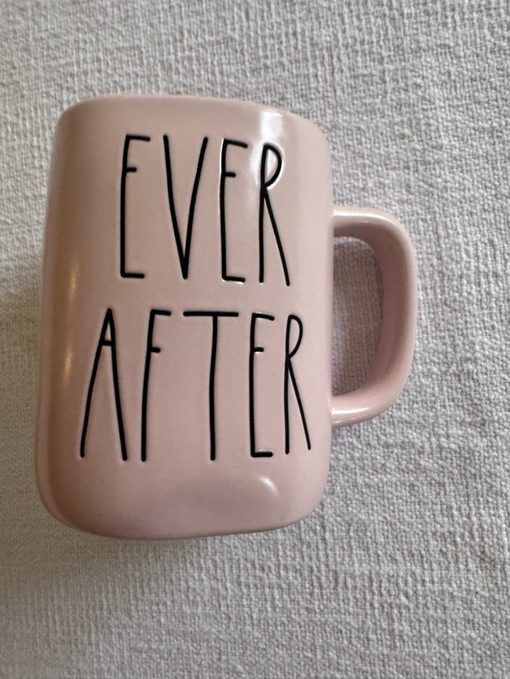 Rae Dunn Pink "Ever After" Magenta Artisan Collection 4 1/2" Mug Cup Wedding